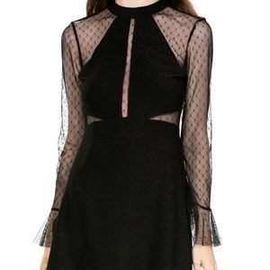 BELL SLEEVE SEE THROUGH DRESS
